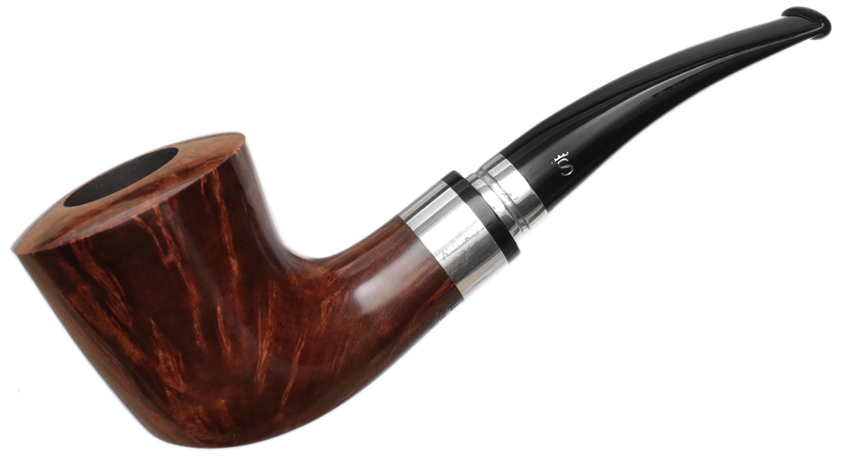 Danish Estates: Stanwell Dublin Pipe (Unsmoked) (9mm) Bent Silver Christmas with Smooth 2012 Tobacco