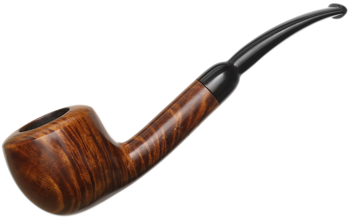 Danish Estates: Hansen Briar Smooth Bent Pot Tobacco Pipe