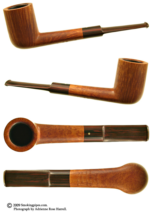 Danish Estate Kai Nielsen Straight Grain Jewel of Denmark Old Briar Smooth Billiard