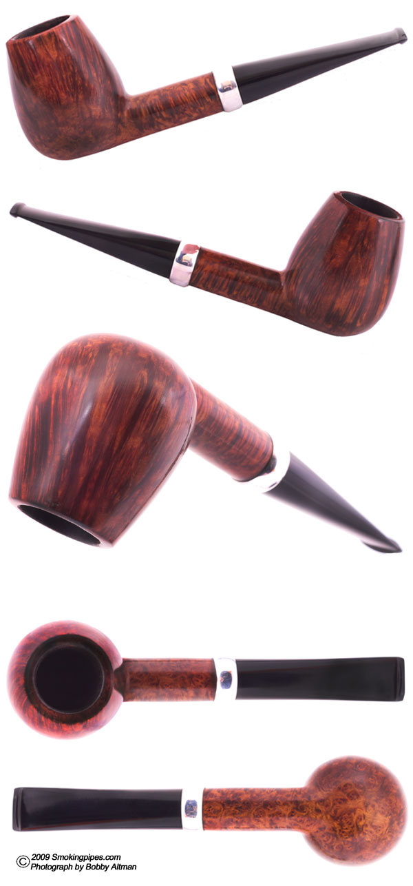 Danish Estate S. Bang Smooth Brandy with Silver Band (A) (9mm)