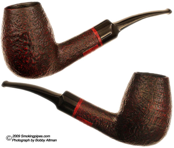 Danish Estate W.O. Larsen Handmade Sandblasted Bent Billiard