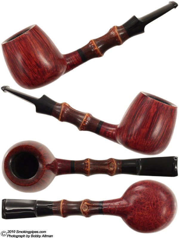 Danish Estate Peter Heeschen Smooth Billiard with Bamboo (A)