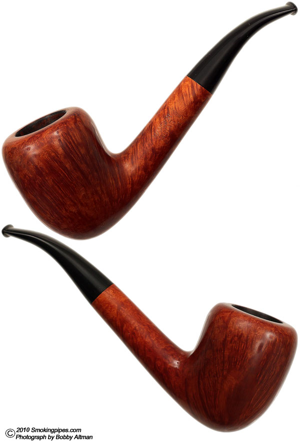 Danish Estates: Poul Hansen Smooth Bent Acorn Tobacco Pipe