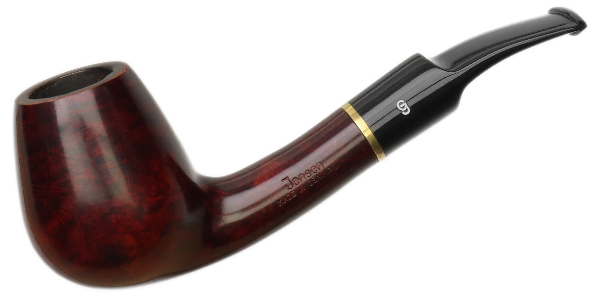 Danish Estate Georg Jensen Burgundy Smooth Bent Brandy (64)