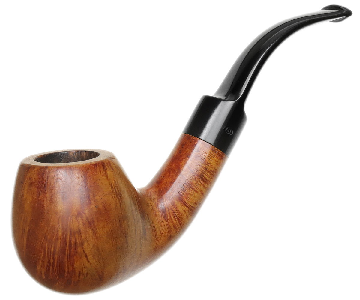 Danish Estate Georg Jensen Smooth Bent Billiard (Amber) (37)