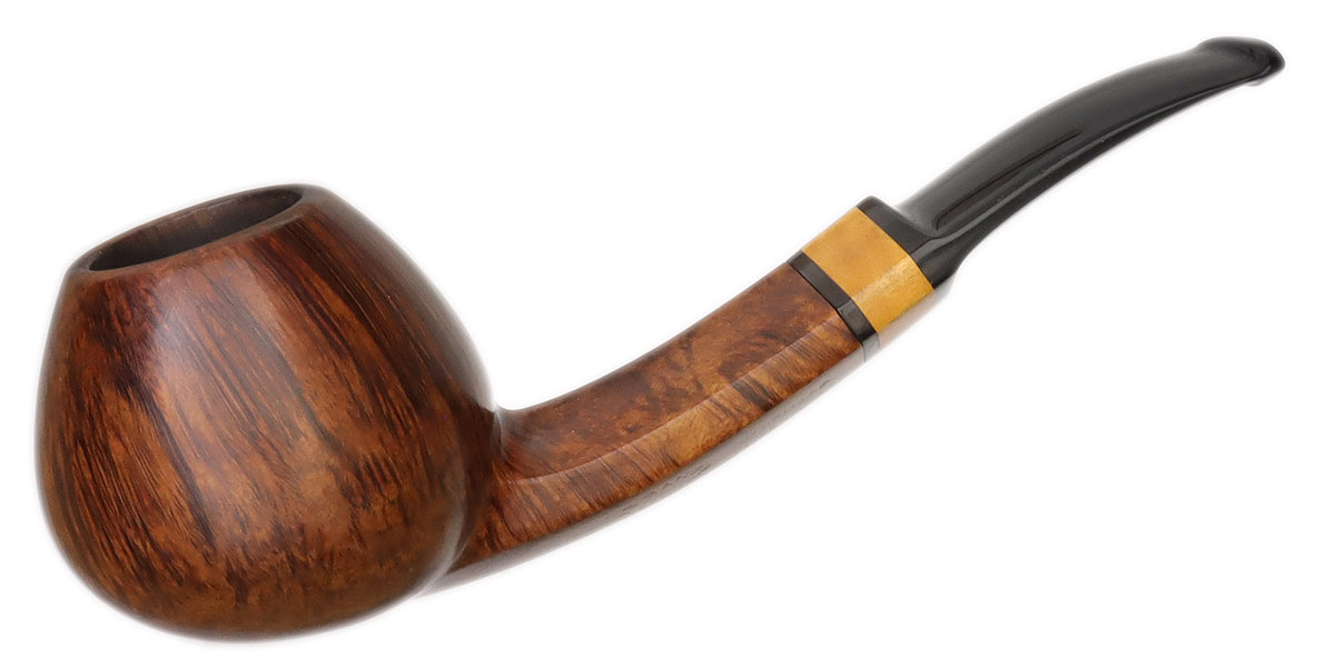 S. Bang Smooth Bent Apple with Boxwood (9) (PH) Tobacco Pipe