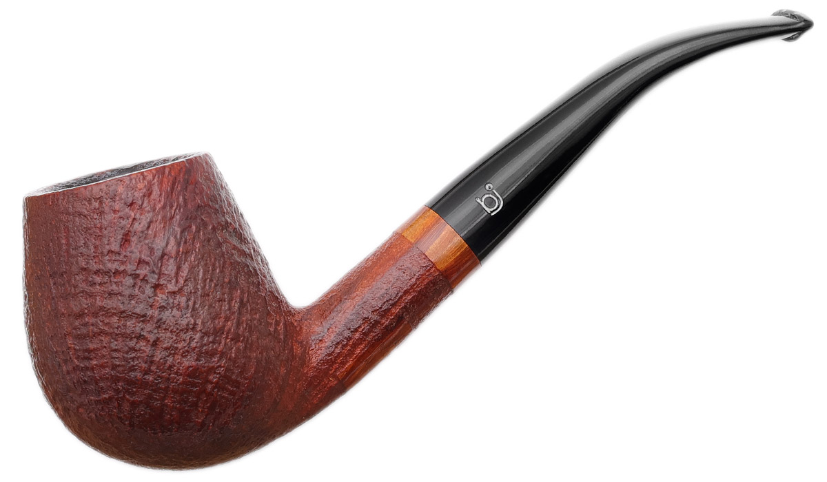 Danish Estate Bjarne Sandblasted Bent Billiard