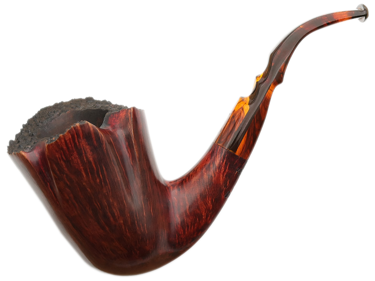 fancy tobacco pipe Deluxe Claw Bent Stem Meerschaum Ben Wade Fancy Sandblast XL
