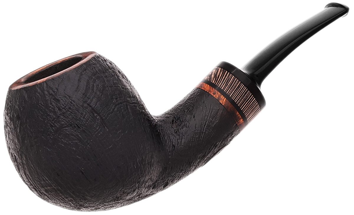 Danish Estate Ib Berggreen Sandblasted Bent Apple (Unsmoked)