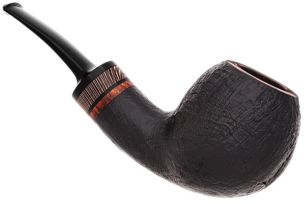 Danish Estate Ib Berggreen Sandblasted Bent Apple (Unsmoked)