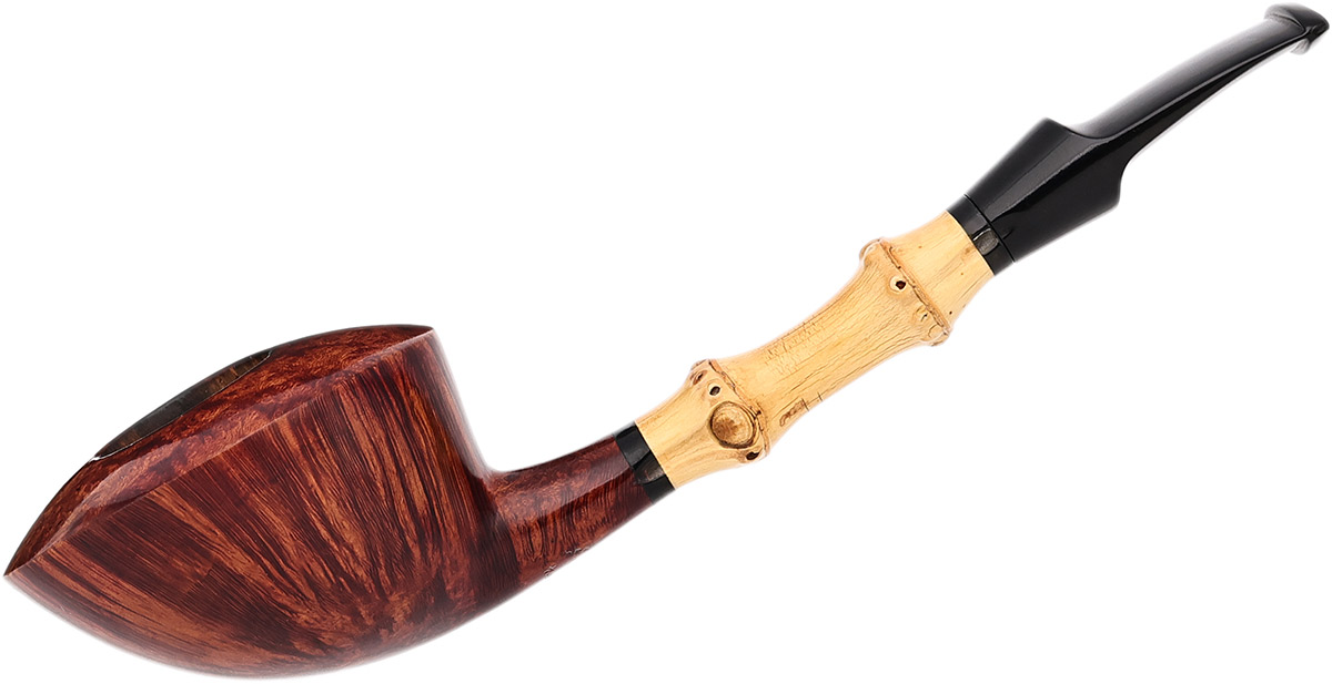 Danish Estate Peter Heeschen Smooth Bent Dublin with Bamboo (B)