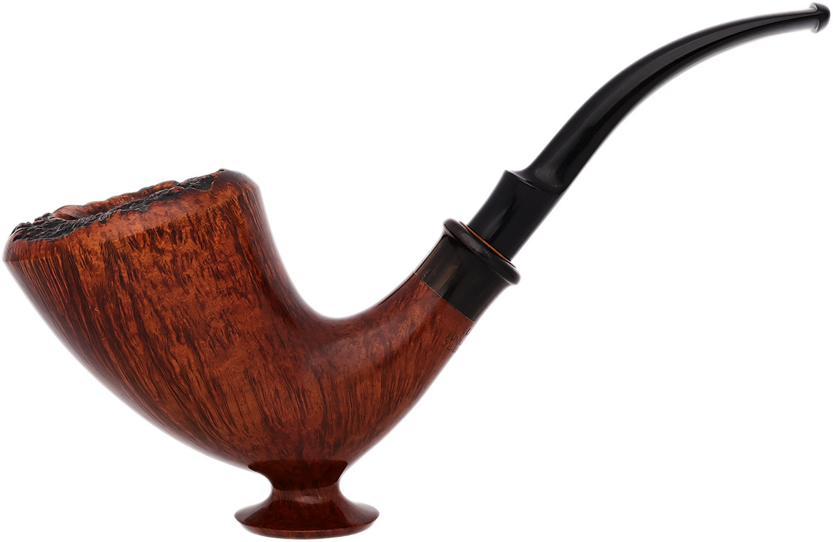 Danish Estate Tonni Nielsen Smooth Freehand Sitter with Horn