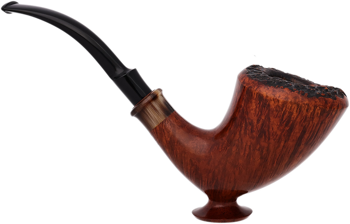 Danish Estate Tonni Nielsen Smooth Freehand Sitter with Horn