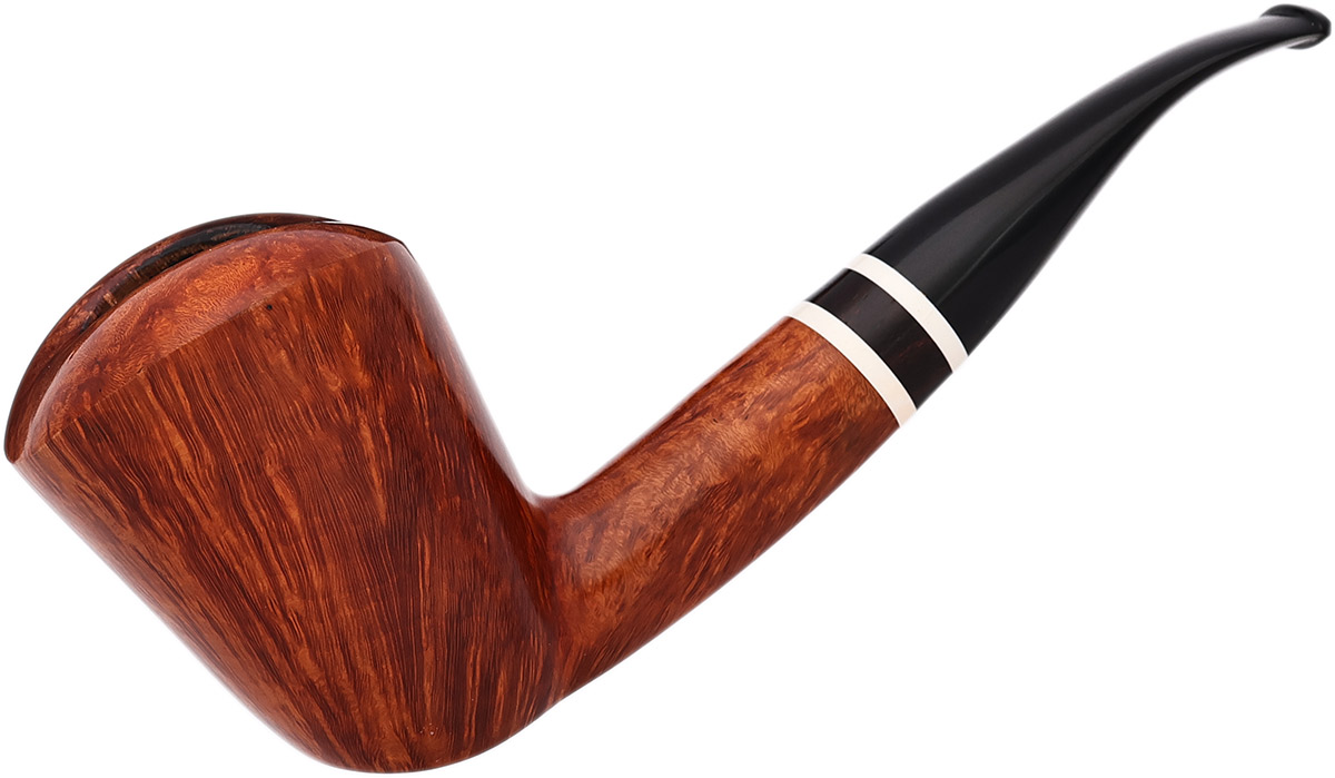 Danish Estate Johs Smooth Bent Dublin with Ebony (A)