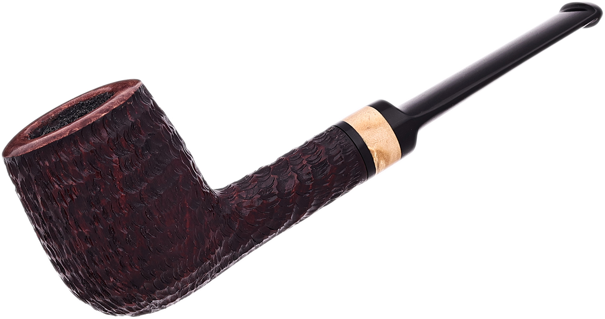 Danish Estate Brian Madsen Rusticated Billiard with Box Elder Burl (Unsmoked)