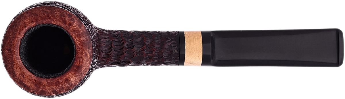 Danish Estate Brian Madsen Rusticated Billiard with Box Elder Burl (Unsmoked)