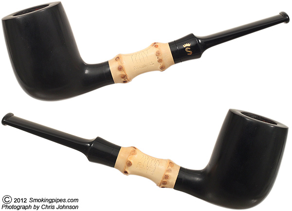 Danish Estates: Stanwell Bamboo Smooth Black (073) Tobacco Pipe