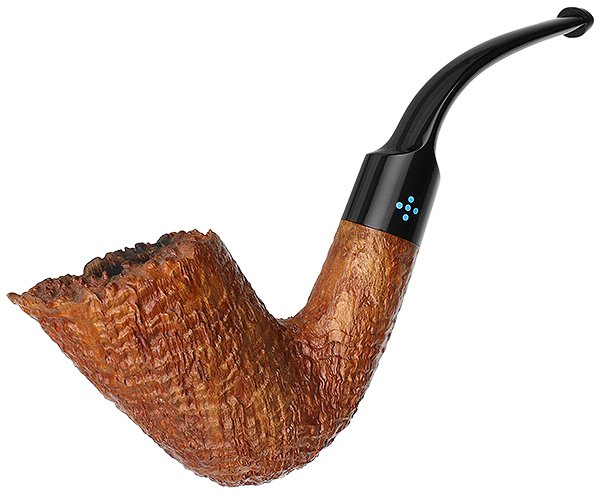 English Estates: Sasieni 5 Dot Sandblasted Bent Dublin Tobacco Pipe