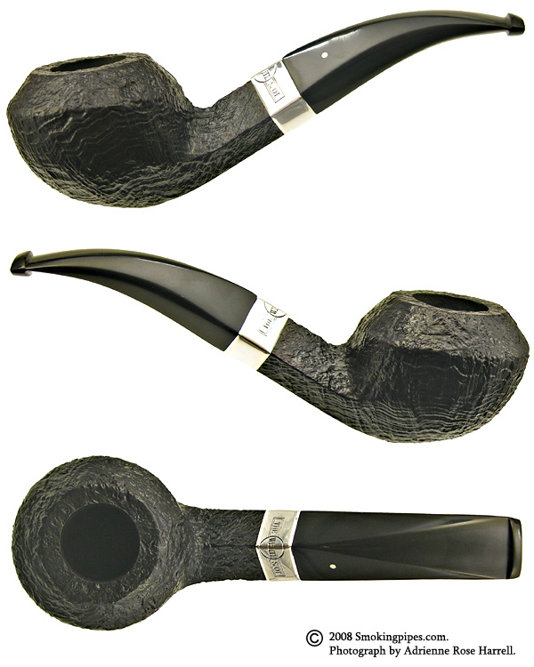 English Estate Dunhill Shell Briar with "White Spot" Silver Band (P) (4) (1655) (2007)