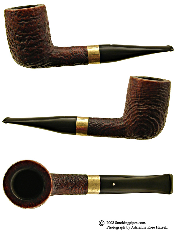 English Estate Dunhill Shell Briar with 14kt Gold Band (51CY) (1976) (Replacement Stem)