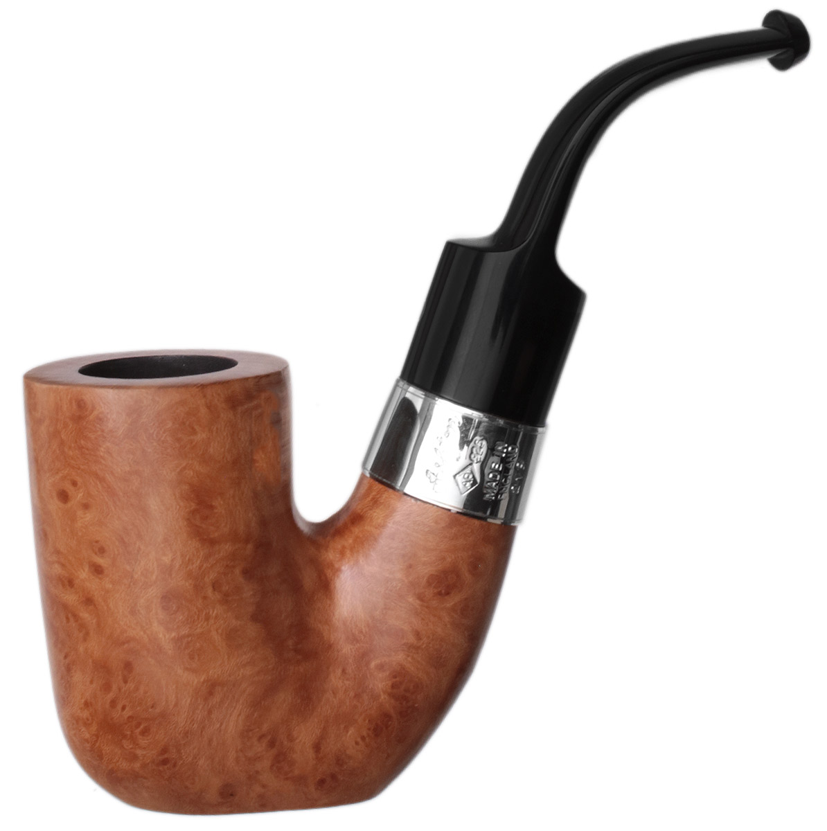 English Estates: Ashton Sovereign Oom Paul with Silver (XXX) (2019)  (Unsmoked) Tobacco Pipe