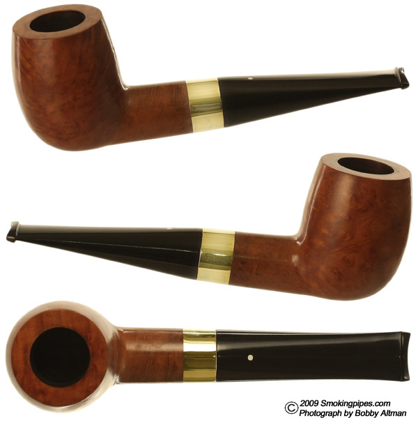 English Estate Dunhill Root Briar (127) (F/T) (4) (R) with 14k 12.5mm AD Gold Flush Mount Band (Late 1960s - Early 1970s)