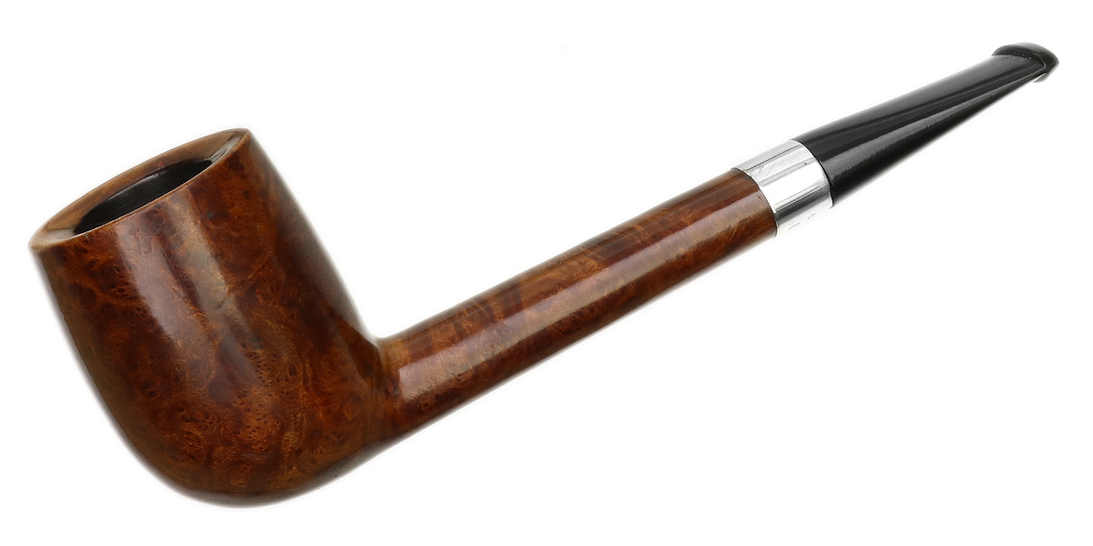 English Estates: CBP Smooth Canadian with Silver Tobacco Pipe