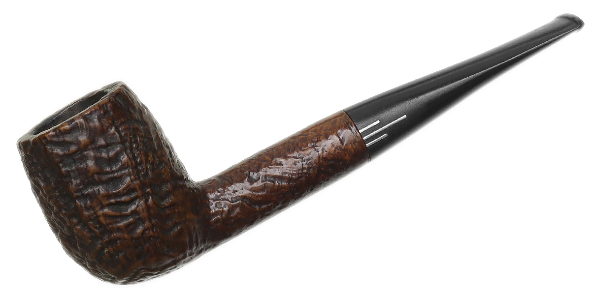English Estate The Mansion House Sandblasted Billiard (185) (by Comoy