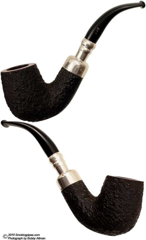 English Estate Ferndown Bark Bent Billiard with Silver Spigot (***)