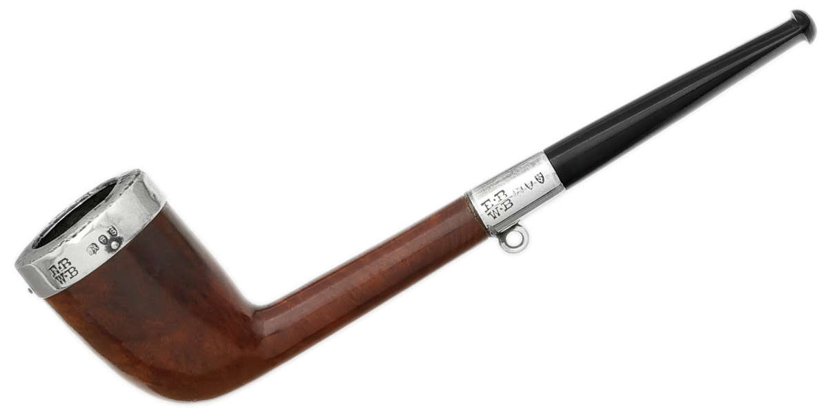 English Estate Barling Smooth Cutty with Silver (1893)