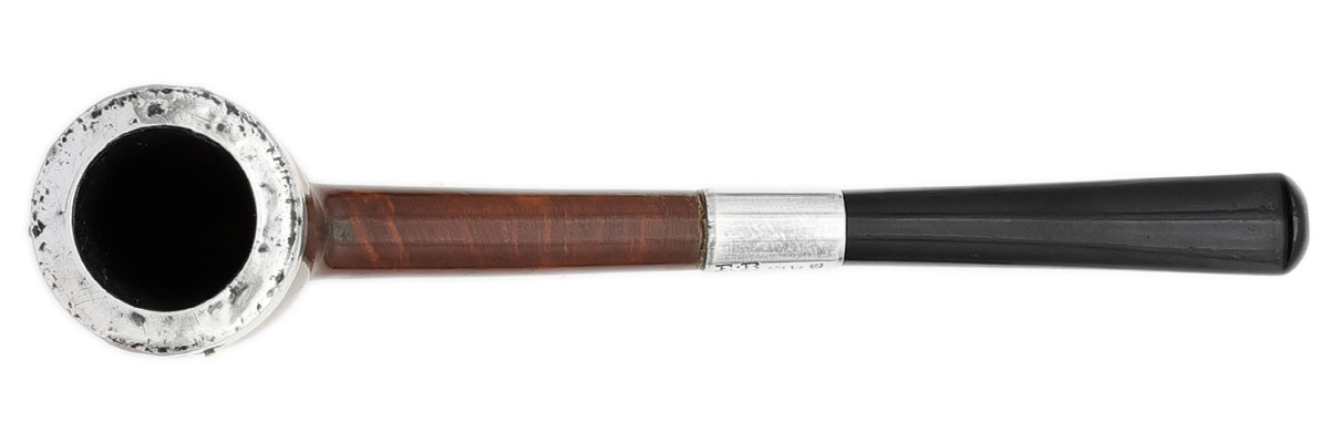 English Estate Barling Smooth Cutty with Silver (1893)