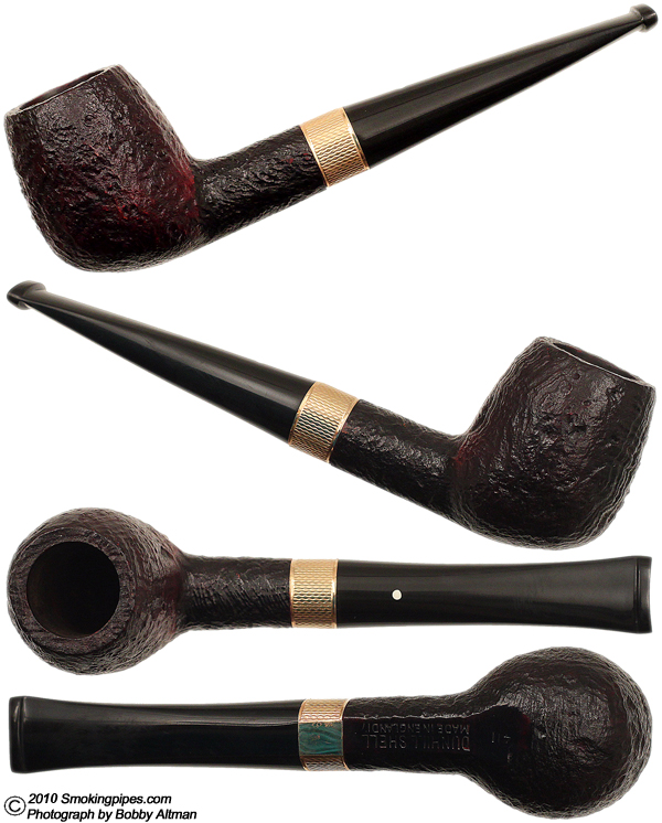 shell tobacco prices Dunhill Shell Briar with 14K 10mm Barley Flush Gold Band (411) (1977)  Tobacco Pipe