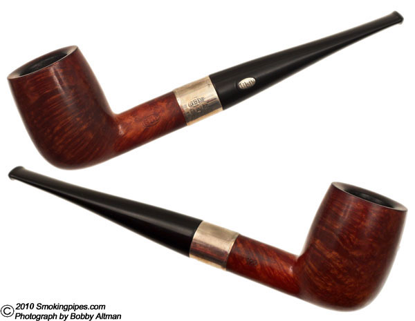 English Estate GBD Smooth Billiard with Sterling Silver Band (122) (pre-1980s)