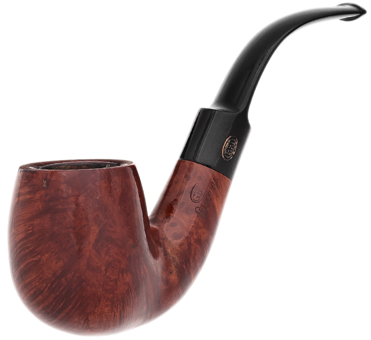 GBD Ebony Smooth Bent Billiard (9456) (pre-1980) Tobacco Pipe