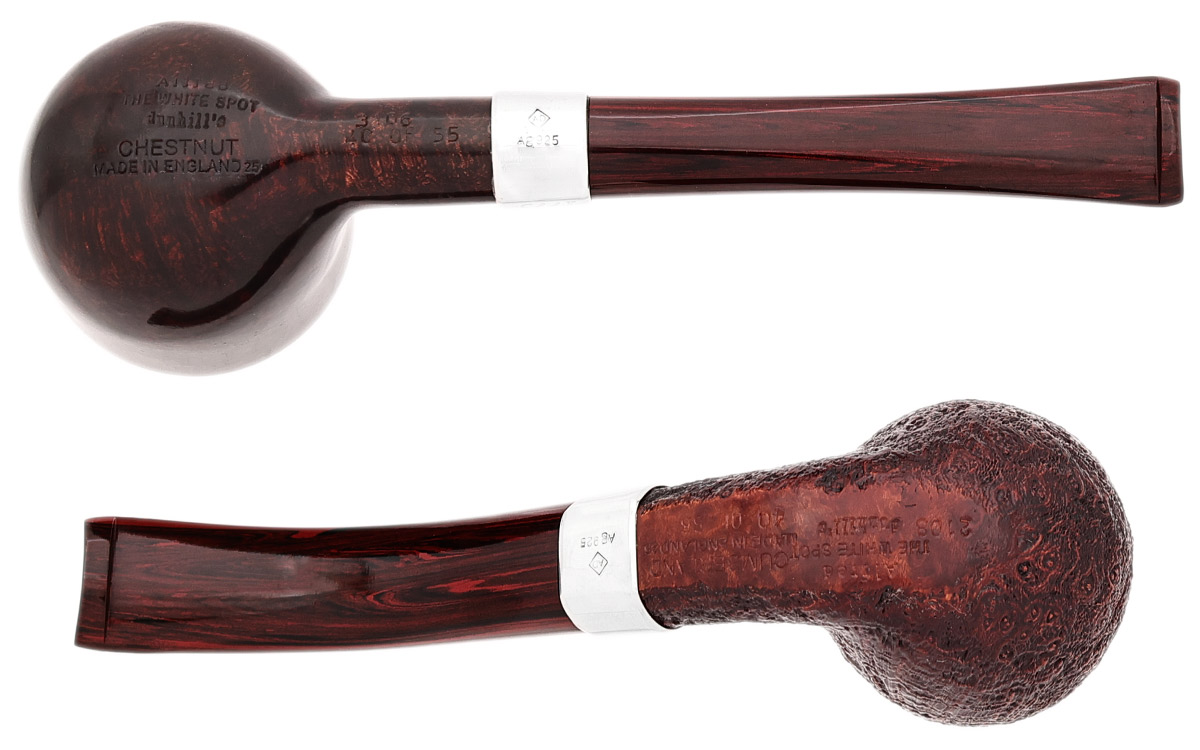 English Estate Dunhill Jane Austen Two Pipe Set Cumberland/Chestnut (40/55) (with Ventage Case) (Unsmoked)