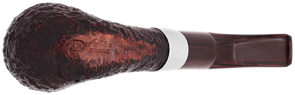 Ashton Brindle Bent Billiard with Silver (XX) (2023) (Unsmoked) Tobacco Pipe