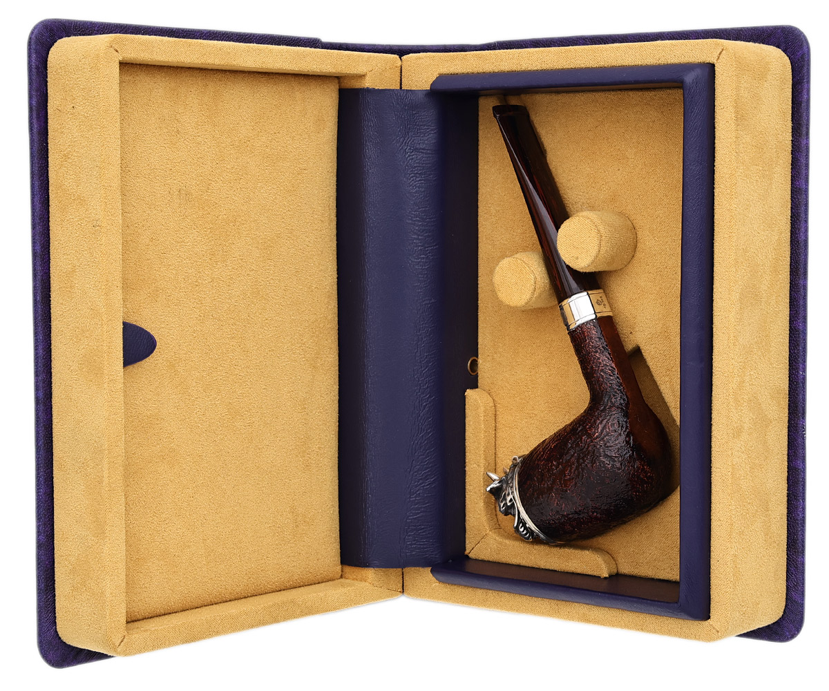 English Estate Dunhill Imperial Dragon Cumberland Billiard with Silver (4103) (15/88) (2019)