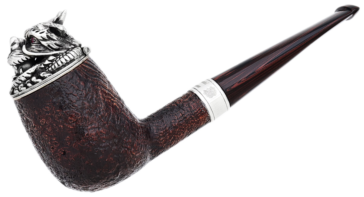 English Estate Dunhill Imperial Dragon Cumberland Billiard with Silver (4103) (15/88) (2019)