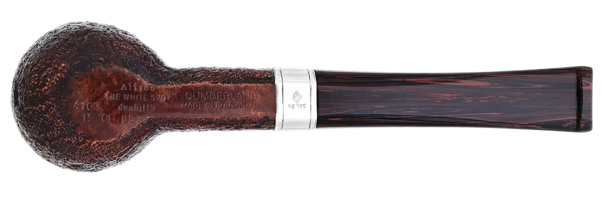 English Estate Dunhill Imperial Dragon Cumberland Billiard with Silver (4103) (15/88) (2019)