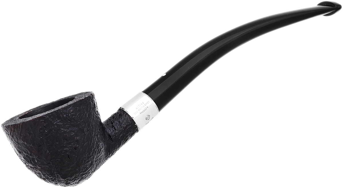 English Estate Dunhill Shell Briar Quaint Bent Dublin with Silver (3)