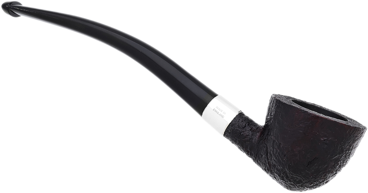 English Estate Dunhill Shell Briar Quaint Bent Dublin with Silver (3)