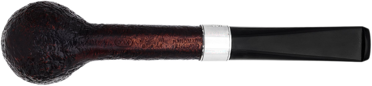 English Estate Ashton Pebble Grain Billiard with Silver (XXX)