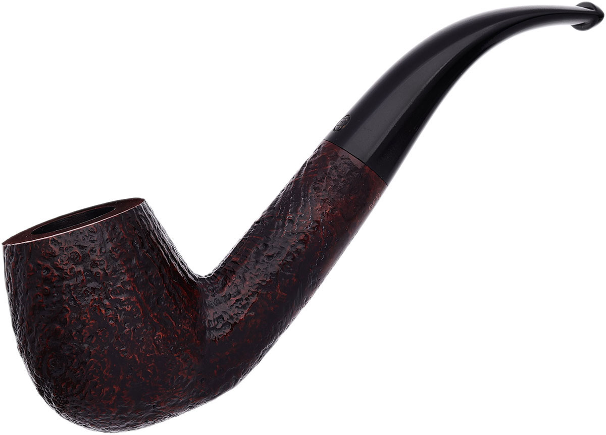 English Estate James Upshall Sandblasted Bent Billiard (6FH) (Unsmoked)