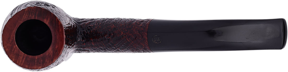 English Estate James Upshall Sandblasted Bent Billiard (6FH) (Unsmoked)
