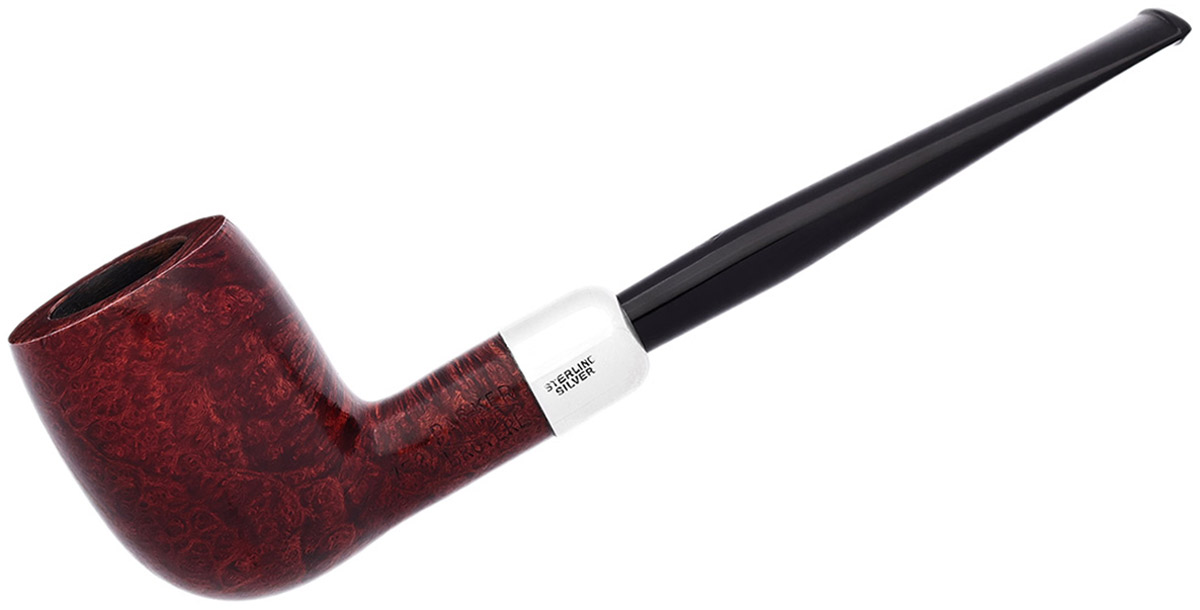 English Estate Parker Super Bruyere Billiard with Silver (152A)