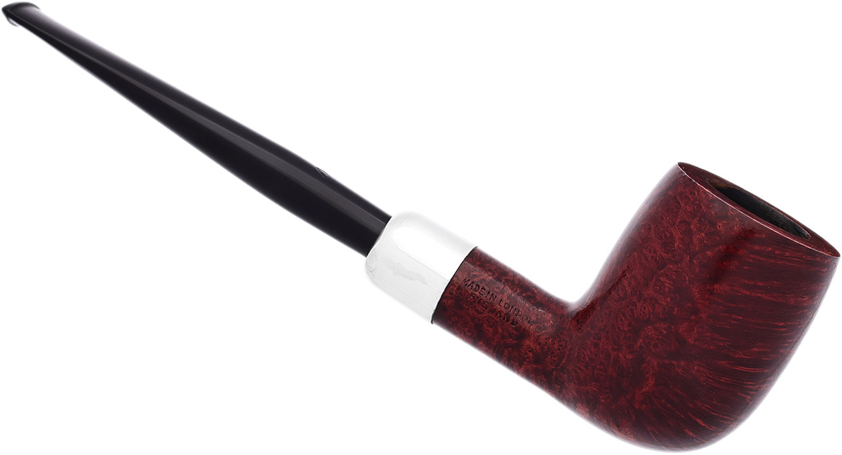 English Estate Parker Super Bruyere Billiard with Silver (152A)