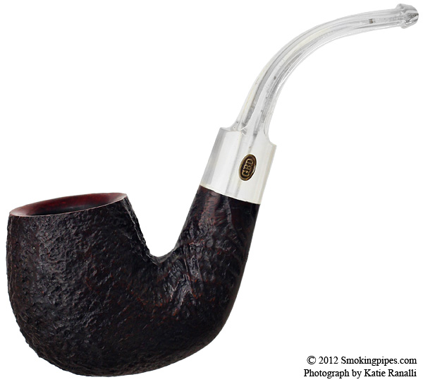 English Estates: GBD Prehistoric Bent Billiard (with Perspex Stem) (9456)  Tobacco Pipe