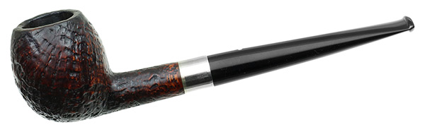English Estate Dunhill Shell Briar (112) (F/T) (Aftermarket Band Repair) (Replacement Stem)