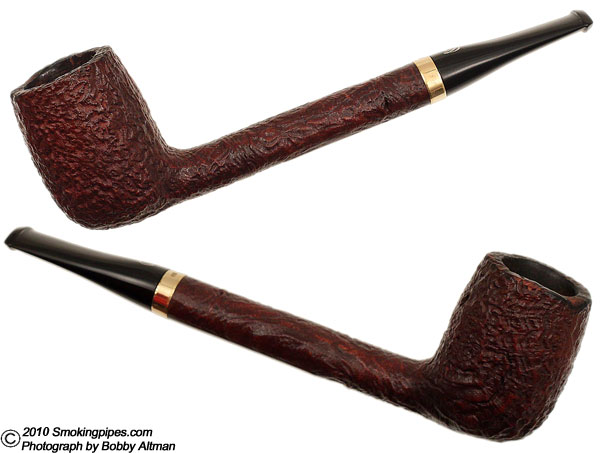 French Estate S.T. Dupont Sandblasted Canadian with 18K Gold Band (305) (7ACR61)