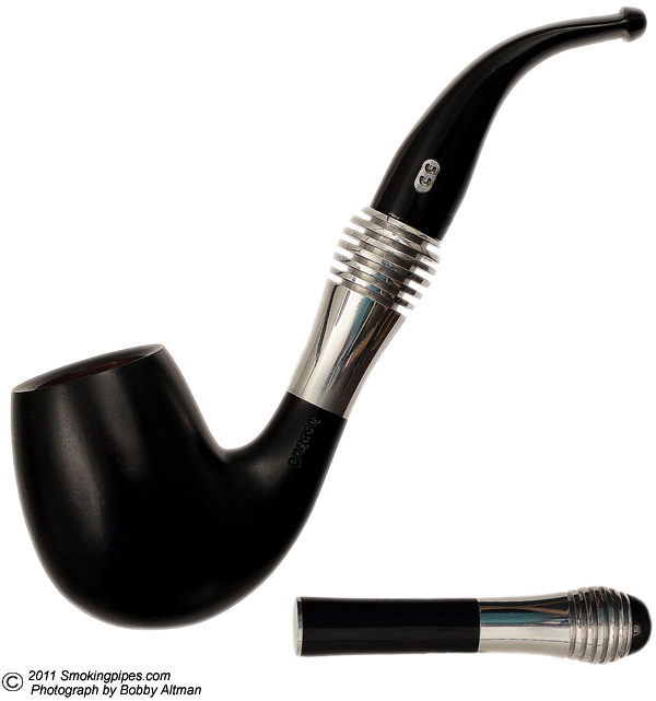 French Estates: Chacom Monza Black Bent Billiard with Tamper (42 